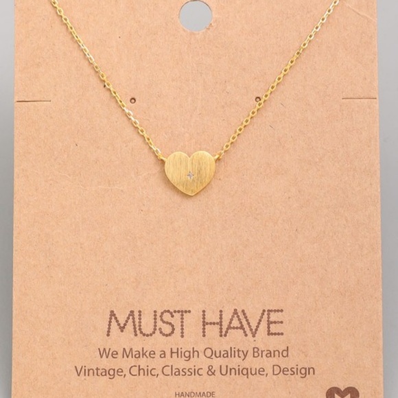 Des Feli Jewelry - Heart Charm Necklace